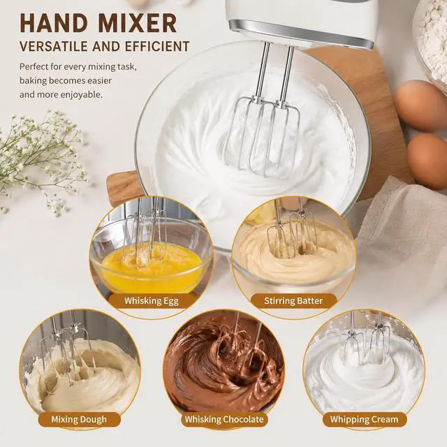 Alt view image 4 of 7 - 2-Pack Stainless Steel Whisks for KitchenAid Hand Mixers | Rust-resistant; Easy snap-in installation; Ideal for whipping eggs, heavy cream & cake batter; Dishwasher safe