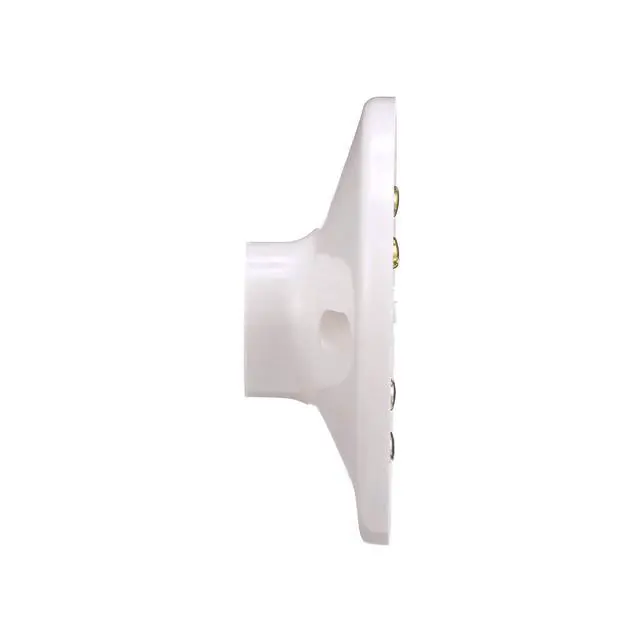 Alt view image 3 of 6 - S1174W-SP-L 660-Watt, 250-Volt Plastic One Piece Keyless Switch Ceiling Receptacle Lamp Holder, White