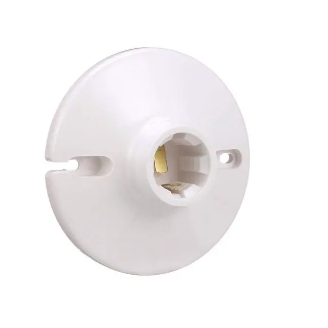 Alt view image 6 of 6 - S1174W-SP-L 660-Watt, 250-Volt Plastic One Piece Keyless Switch Ceiling Receptacle Lamp Holder, White