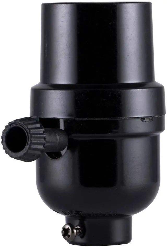 Main image of Power Gear 3-Way Socket, Turn for Low, Medium and High Settings, UL Listed, Black, 18275 | Adjustable Knob for High, Medium, and Low Light Levels, Repair/Replace Floor and Table Lamps, DIY Project