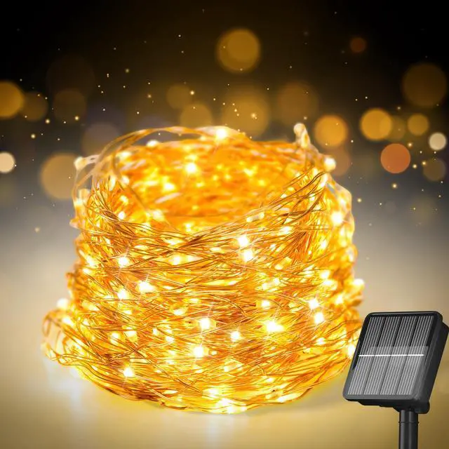 Main image of 200 LED 72Ft Solar String Lights for Outside, Solar Fairy Lights for Outside Waterproof with 8 Modes, Solar Lights outdoor for Tree Garden Christmas Party Wedding Decor Warm White