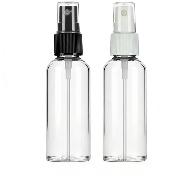 Main image of Lekroos 1 Oz Travel Spray Bottles, Thickened Reusable Refillable Plastic Sprayers 2 Pack