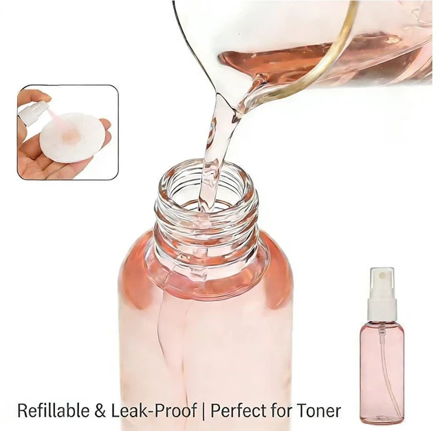 Alt view image 6 of 7 - Lekroos 1 Oz Travel Spray Bottles, Thickened Reusable Refillable Plastic Sprayers 2 Pack