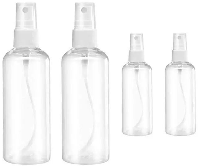 Main image of Small Spray Bottle, Spray Bottles, Clear Empty Fine Mist Plastic Mini Travel Bottle Set, Small Refillable Containers, 2 * 50ml, 2 * 100ml
