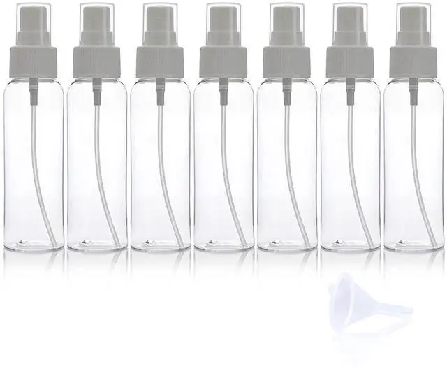 Main image of 7Packs 50ml Spray Bottle,Travel Spray Bottles,Clear Empty Refillable Plastic Bottles,Mini Spray Bottle Small Spray Bottles Transparent Plastic Empty Refillable Holiday Travel Bottle