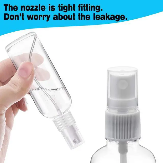 Alt view image 3 of 7 - 7Packs 50ml Spray Bottle,Travel Spray Bottles,Clear Empty Refillable Plastic Bottles,Mini Spray Bottle Small Spray Bottles Transparent Plastic Empty Refillable Holiday Travel Bottle