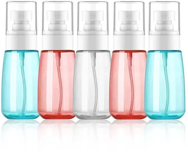 Main image of 2 oz Travel Spray Bottles TSA ApprovedLeak Proof Travel Size Mini Small Fine Mist Spray Bottle 2 oz for Face Hair (5 Pack)