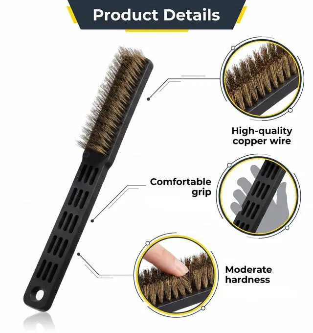 Alt view image 2 of 7 - 2 Pcs Bowling Shoe Brush for Bottom, Portable Bowling Shoe Cleaner Brush, Soft Bristles for Effective Slide Maintenance, Cleaning Tool for Bowling Alley, Training and Daily Shoe Care