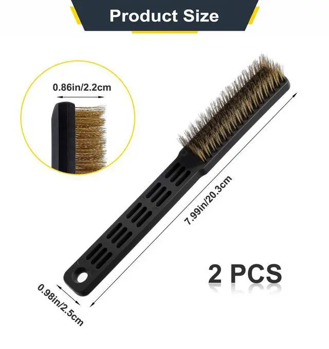 Alt view image 3 of 7 - 2 Pcs Bowling Shoe Brush for Bottom, Portable Bowling Shoe Cleaner Brush, Soft Bristles for Effective Slide Maintenance, Cleaning Tool for Bowling Alley, Training and Daily Shoe Care