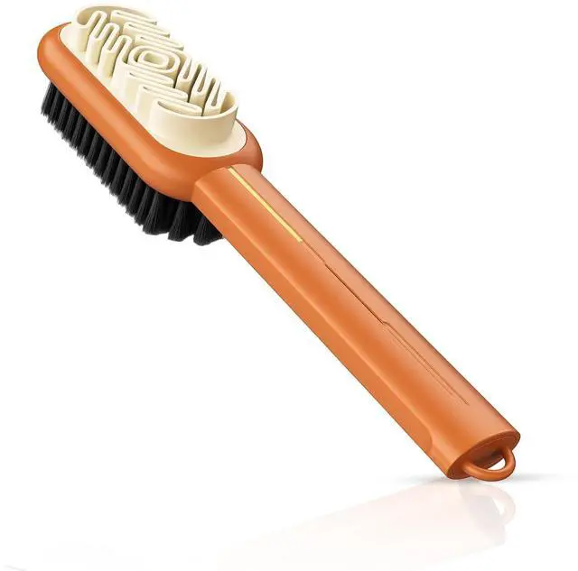 Main image of Suede Brush, Rubber Shoe Brush, Orange and Gold Shoe Cleaning Brush Suitable for Professional Leather Care and Footwear Enthusiasts