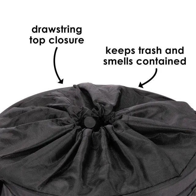 Alt view image 5 of 7 - Pop-up Trash Bin, Collapsible Car Trash Can Portable, Small, Leak Proof, Perfect For Keeping Car Clean, Black