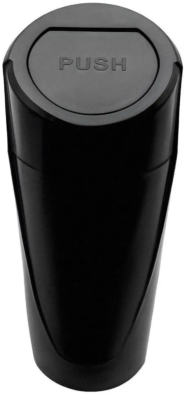 Main image of Car Trash Can Bin with Lid, Leakproof Auto Cup Holder Garbage Bin Multipurpose Storage Organizer, Mini Portable Dustbin Side Door Garbage Can for Vehicle Home Office (Black)