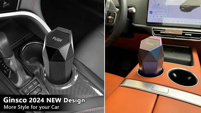 Alt view image 6 of 7 - Car Trash Can with Lid, Cup Holder Garbage Can for Car, Garbage Bin Cars Accessories for Interior, Leakproof Small Trash Bin, Mini Trash Can for Cars, Home, Bedroom, Office(Black)