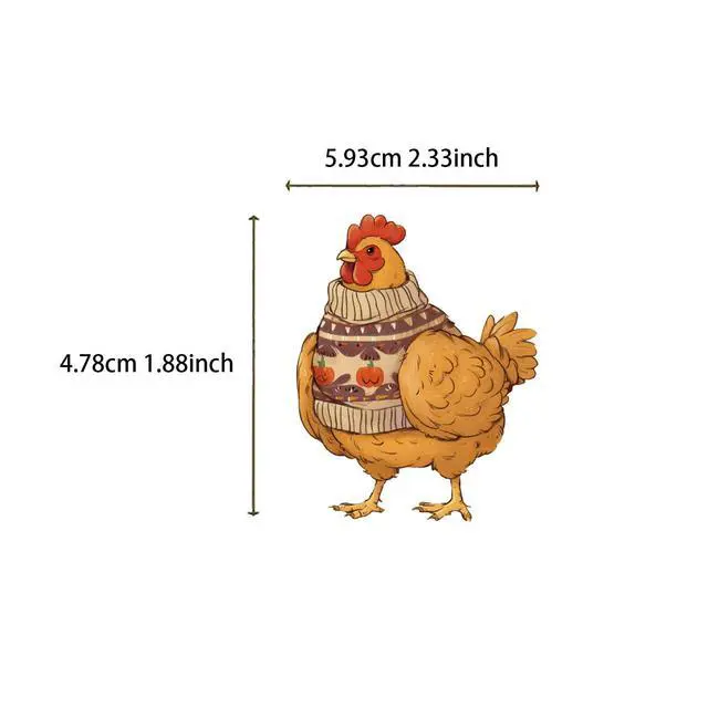 Alt view image 3 of 7 - 50Pcs Cute Chicken Stickers, Funny Farm Animal Waterproof Vinyl Stickers, Aesthetic Chicken Decals for Water Bottles Laptop Skateboard Journal, Cup, Farm Party Favors for Kids Teens