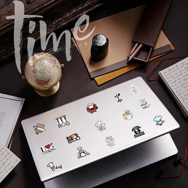 Alt view image 5 of 7 - 54 Pcs Kitchen Baking Stickers, Cute Cupcake Cookies Cake Themed Stickers for Laptop Water Bottle Scrapbook, Waterproof Vinyl Stickers for Baking Lovers Kids Adults DIY Decoration (Baking-54)