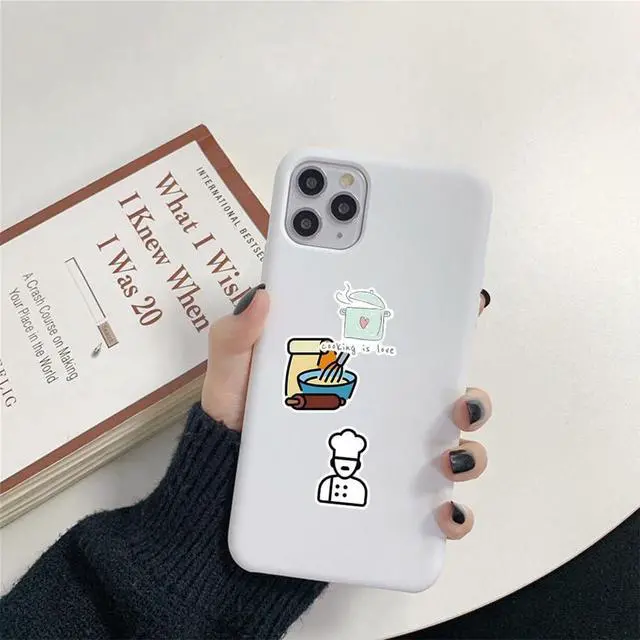 Alt view image 7 of 7 - Chef Stickers |54Pcs Cook Cooker Waterproof Vinyl Decals | Peel and Stick waterproof sun-proof removable Reusable for Water Bottles Laptop Mobile Phone Skateboard Guitar Decoration