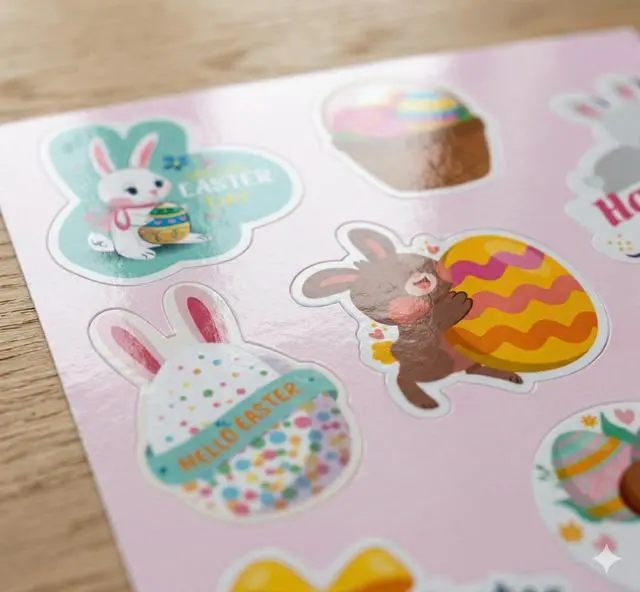 Alt view image 7 of 7 - Easter Stickers for Kids, Waterproof Vinyl Bunny Egg Sticker for Water Bottles, Scrapbook, Easters Classroom Gifts, Easter Egg Fillers for Kids, Basket Stuffers for Boys Girls Teens