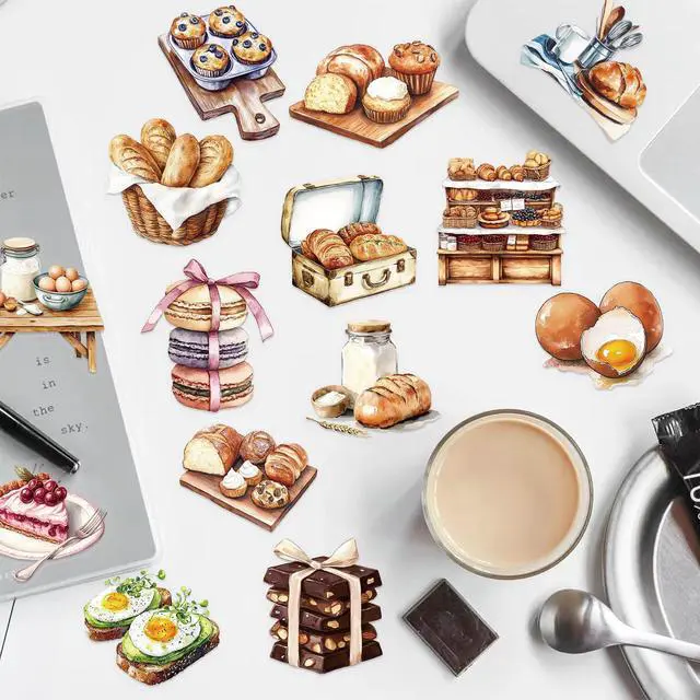 Alt view image 4 of 7 - Cute Baking Stickers for Adults,Teens,Kids, 50PCS Realistic Bakery PET Transparent Waterproof Stickers Pack for Water Bottles,Laptop,Scrapbook, Funny Bakery Themed Party Decorations