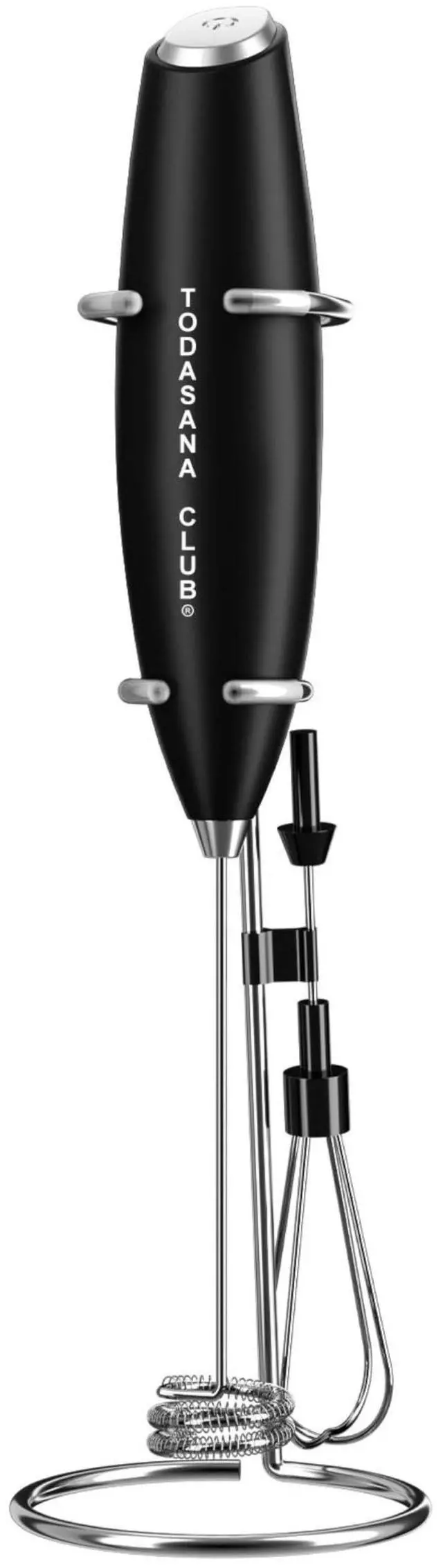 Alt view image 3 of 7 - 2026 Frother Wand, BEST Double Whisk Milk Frother Handheld- High Powered 19000rpm/min For Coffee With Improved Motor Electric Drink Mixer For Cappuccino, Frappe, Matcha & More
