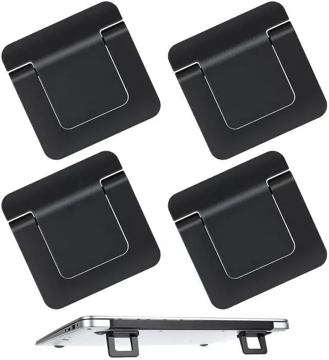 Main image of Laptop Feet, 4 Pcs Portable Lightweight Small Laptop Stand, Ergonomic Cooling Keyboard Lifter for for Most Keyboards Laptops