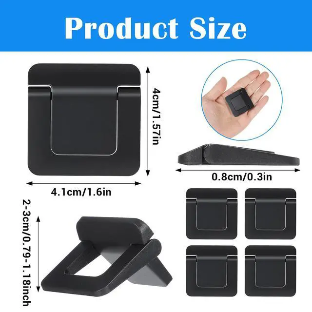 Alt view image 2 of 7 - Laptop Feet, 4 Pcs Portable Lightweight Small Laptop Stand, Ergonomic Cooling Keyboard Lifter for for Most Keyboards Laptops