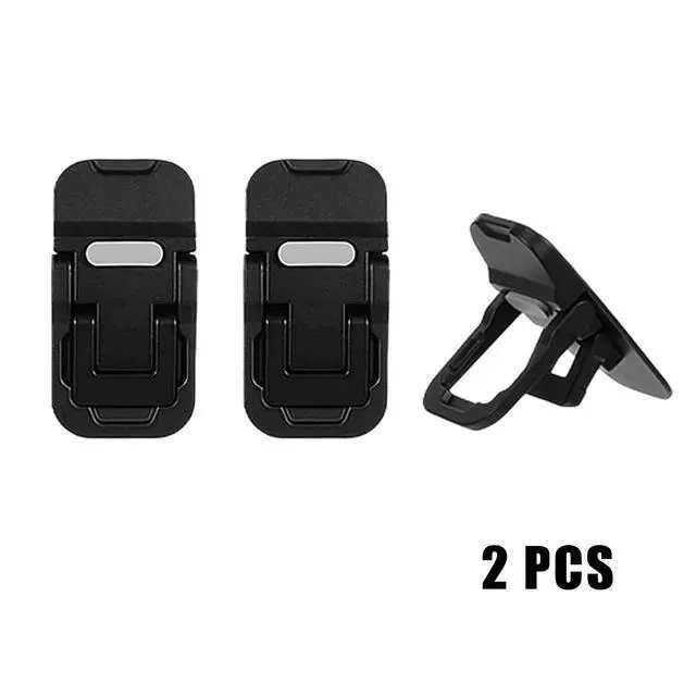 Alt view image 3 of 5 - 2 Pcs Black Portable Keyboard Riser, Dual Tilt Angle Adjustment Foldable Laptop Stand, Self-Adhesive Mini Computer Stand for Desk/Most Keyboards