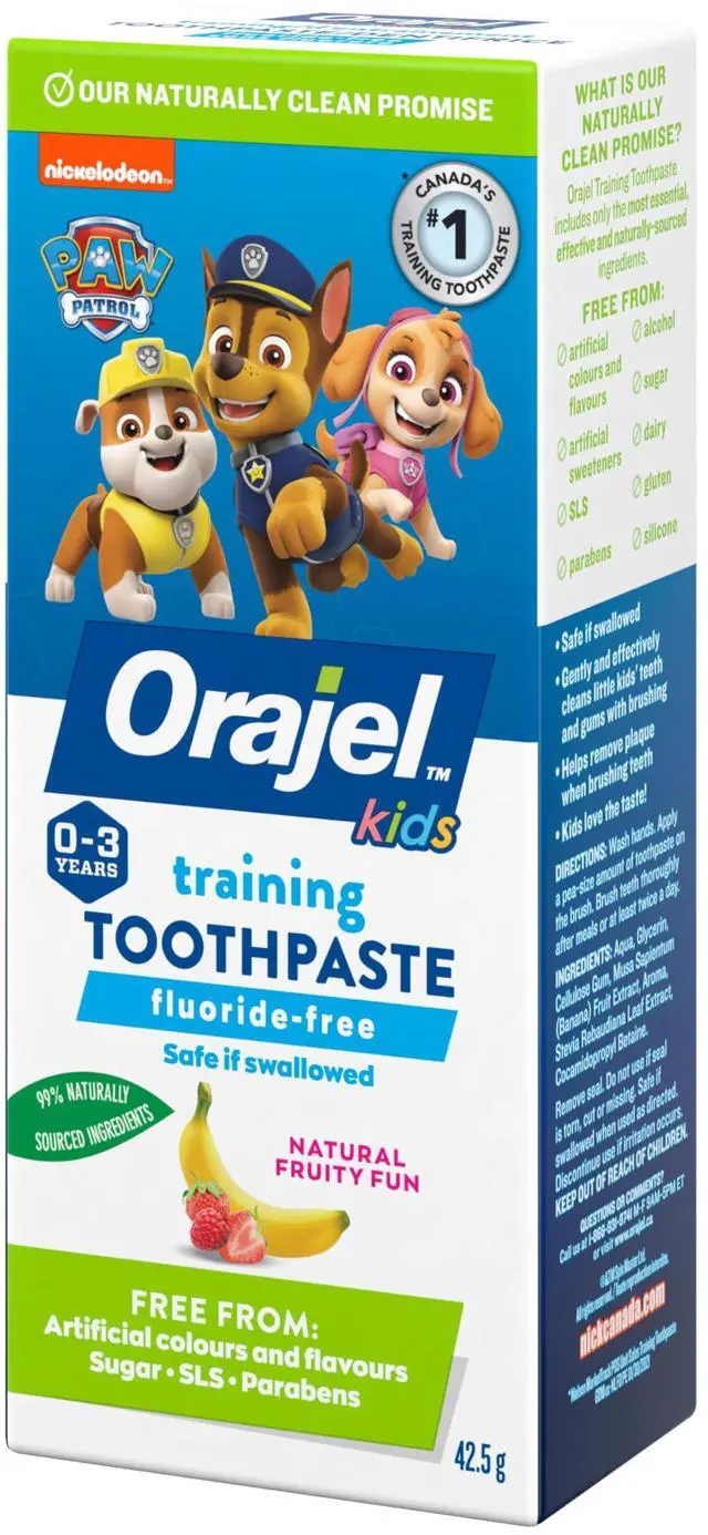 Alt view image 3 of 7 - Naturals PAW Patrol Kids Toothpaste, Fruity Flavor, 1.5 Oz | Fluoride-Free Training Toothpaste, For Babies and Toddlers Ages 0-3, No Artificial Colors, Dyes or Sweeteners