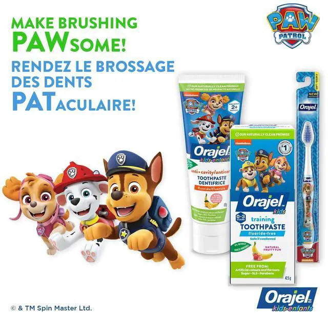 Alt view image 6 of 7 - Naturals PAW Patrol Kids Toothpaste, Fruity Flavor, 1.5 Oz | Fluoride-Free Training Toothpaste, For Babies and Toddlers Ages 0-3, No Artificial Colors, Dyes or Sweeteners