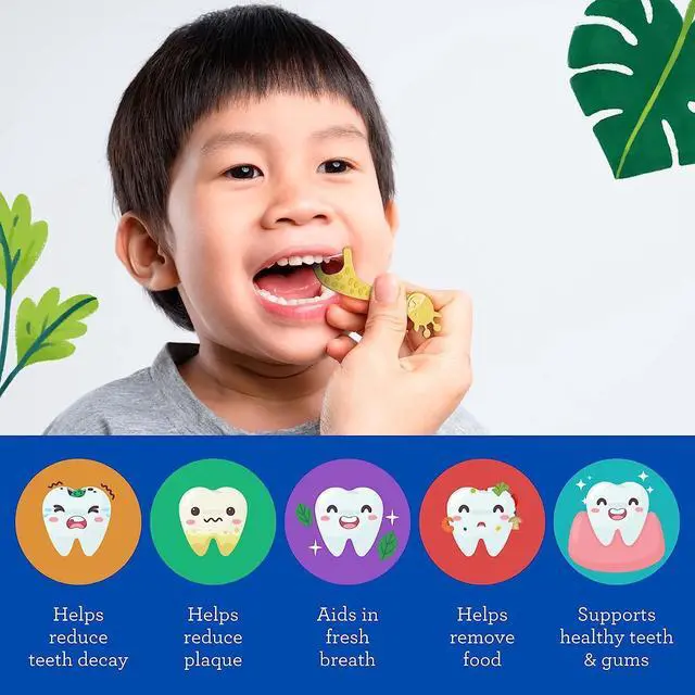 Alt view image 2 of 7 - Dental Floss Picks for Kids, Extra-Long Giraffe-Shaped Picks, Fluoride-Free, Anti-Slip & Shred-Resistant Design & Eco-Friendly Handle & Berry Flavor, Ideal for Ages 3+, 90 Count (Pack of 1)