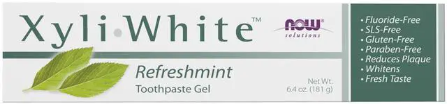 Main image of Foods Solutions, Xyliwhite Toothpaste Gel, Refreshmint, Cleanses and Whitens, Fresh Taste, 6.4-Ounce