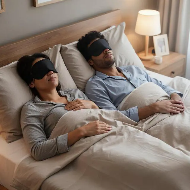 Alt view image 4 of 7 - 6 Pcs Eye Mask Sleep Masks Bulk Soft Breathable Blackout Eye Cover for Side Sleeper, Black Blindfold Sleeping Mask with Adjustable Straps for Travel Blindfold Meditation Nap Women Men Kids