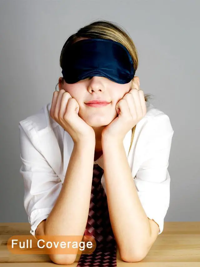 Alt view image 4 of 7 - 6 Pack Blindfold Eye Mask Cover Sleep Mask for Party Games Travel Sleep Team Build Party Supply with Adjustable Strap for Women Men Kids, Black