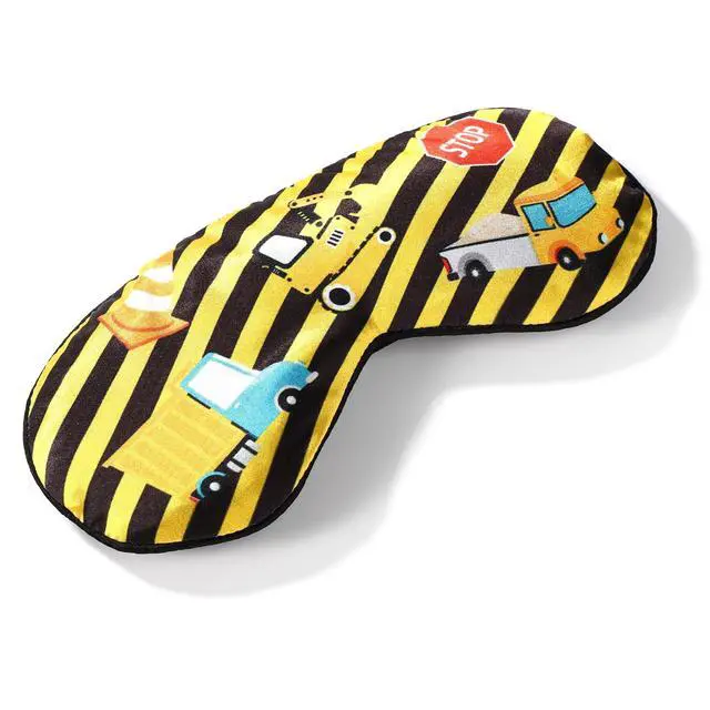 Alt view image 7 of 7 - Construction Sleep Mask, Adjustable Eye Mask for Sleeping Soft and Comfortable Sleep Mask for Kids Boys Girls Men Women Architectural Design Blackout Eye Shade Cover for Travel and Night Sleep