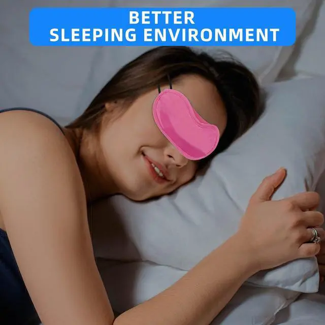 Alt view image 5 of 6 - 12pcs Eye Mask Sleep Masks Blindfolds Multicolor Sleeping Mask Blindfold Eye Cover Team Building Games Party with Nose Pad and Adjustable Strap for Women Men Kids
