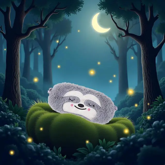 Alt view image 4 of 7 - Cute Sloth Sleeping Mask, Soft Fluffy Plush Blindfold Funny Novelty Animal Sleep Mask Eye Cover Eyeshade for Kids Girls Boys Women Men Night Nap Travel Meditation