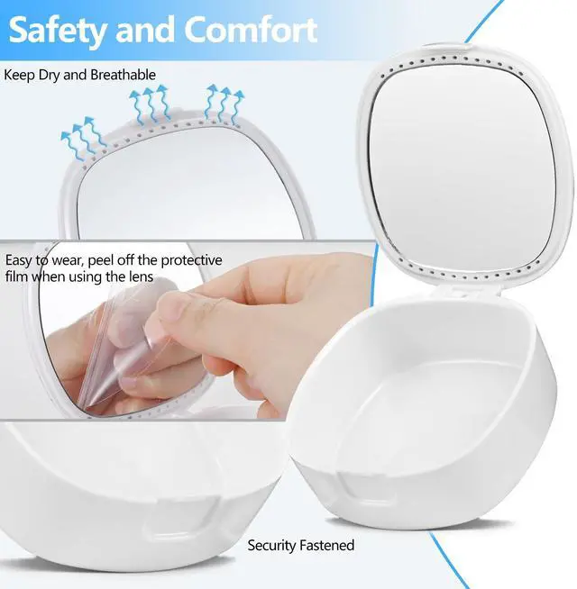 Alt view image 3 of 7 - Retainer Case,Denture Case With Mirror and Ventilation Holes,Pink Flower | Night Guard Mouth Guard Case,Breathable, easy to clean, safe, sturdy, Everyday and Travel Use