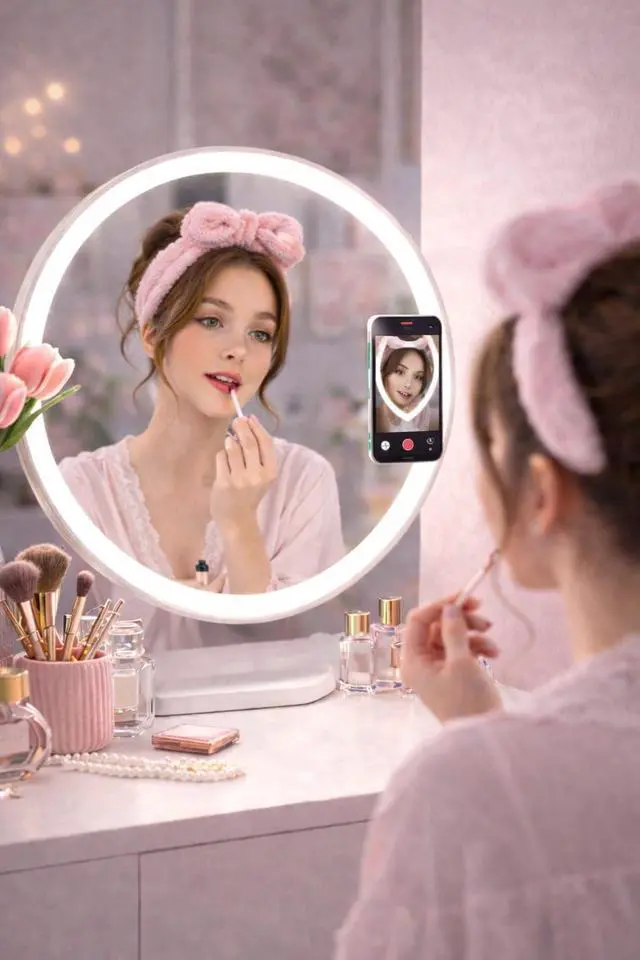 Alt view image 6 of 7 - Suction Phone Mount with 24 Strong Suction Cups, Adhesive Phone Holder for Mirror & Glass, Hands Free Phone Grip for Filming, Silicone Suction Cup Mount for iPhone & Android, Strong Stick Case Mount