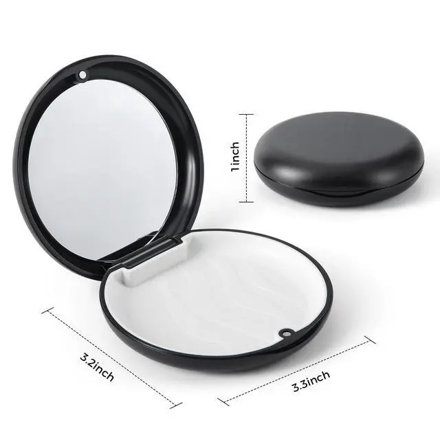 Alt view image 4 of 7 - Retainer Case, Mouth Guard Case with Mirror, Black