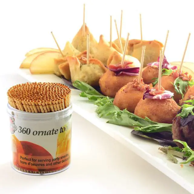 Alt view image 3 of 3 - Ornate Wood Toothpicks, 360 pieces
