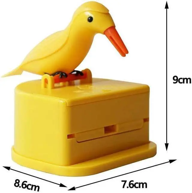 Alt view image 2 of 7 - Woodpecker Toothpick Dispenser, Cute Bird Toothpick Dispenser, Bird Shaped Automatic Boxes, Novelty Automatic Holder for Families Hotels Restaurants
