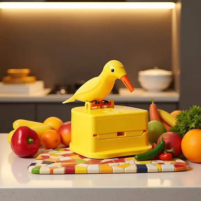 Alt view image 7 of 7 - Woodpecker Toothpick Dispenser, Cute Bird Toothpick Dispenser, Bird Shaped Automatic Boxes, Novelty Automatic Holder for Families Hotels Restaurants