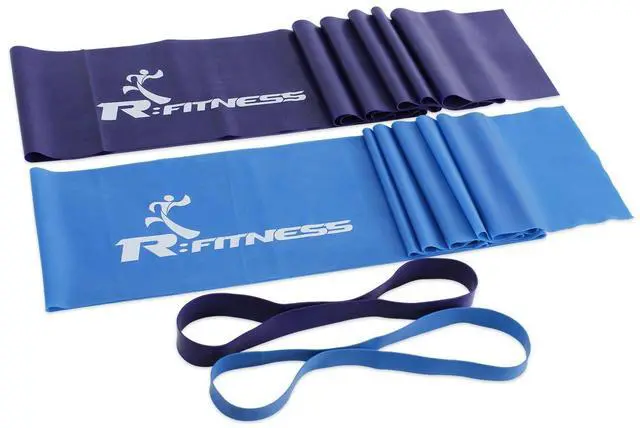 Alt view image 2 of 6 - RFitness Professional Training Exercise Fitness Resistance Band 4-PC Set
