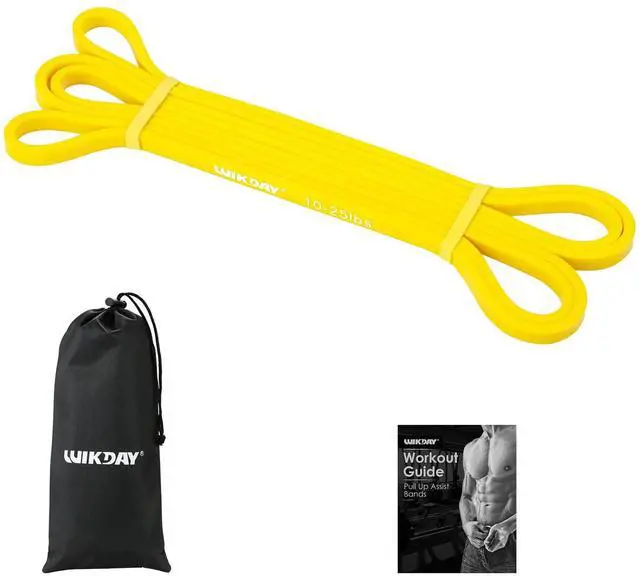 Main image of Resistance Bands for Working Out, Stretch Bands, Yellow, 10-25LBS | Pull Up Assistance, Long Loop Exercise Elastic Bands, Body Stretching Muscle Training, Physical Therapy, Home Gym Portable