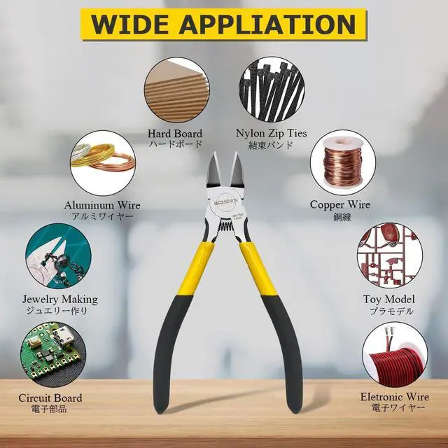 Alt view image 4 of 7 - Wire Cutter 6.5 inch Cutting Pliers Diagonal Cutter Metal Snipper | Spring Loaded Flush Cutter Dike for Crafting, Artificial Flower Jewelry Making, Flush Cut Plier Floral Wire Cutter Dyke Snip