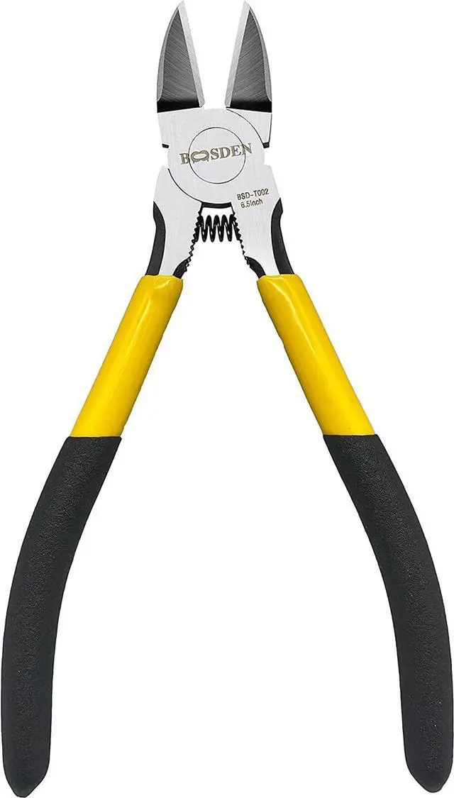 Main image of Wire Cutter 6.5 inch Cutting Pliers Diagonal Cutter Metal Snipper | Spring Loaded Flush Cutter Dike for Crafting, Artificial Flower Jewelry Making, Flush Cut Plier Floral Wire Cutter Dyke Snip