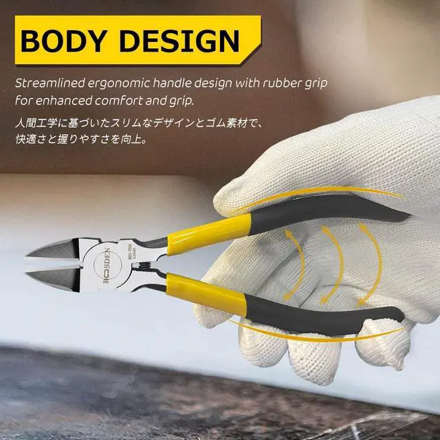 Alt view image 5 of 7 - Wire Cutter 6.5 inch Cutting Pliers Diagonal Cutter Metal Snipper | Spring Loaded Flush Cutter Dike for Crafting, Artificial Flower Jewelry Making, Flush Cut Plier Floral Wire Cutter Dyke Snip