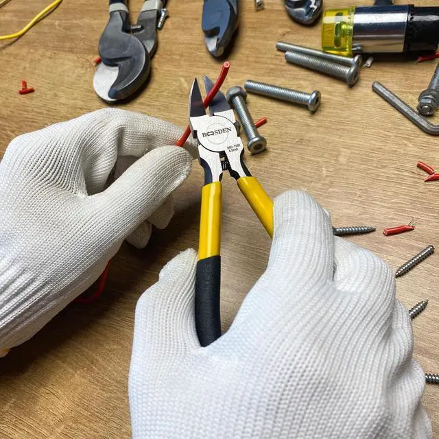 Alt view image 7 of 7 - Wire Cutter 6.5 inch Cutting Pliers Diagonal Cutter Metal Snipper | Spring Loaded Flush Cutter Dike for Crafting, Artificial Flower Jewelry Making, Flush Cut Plier Floral Wire Cutter Dyke Snip