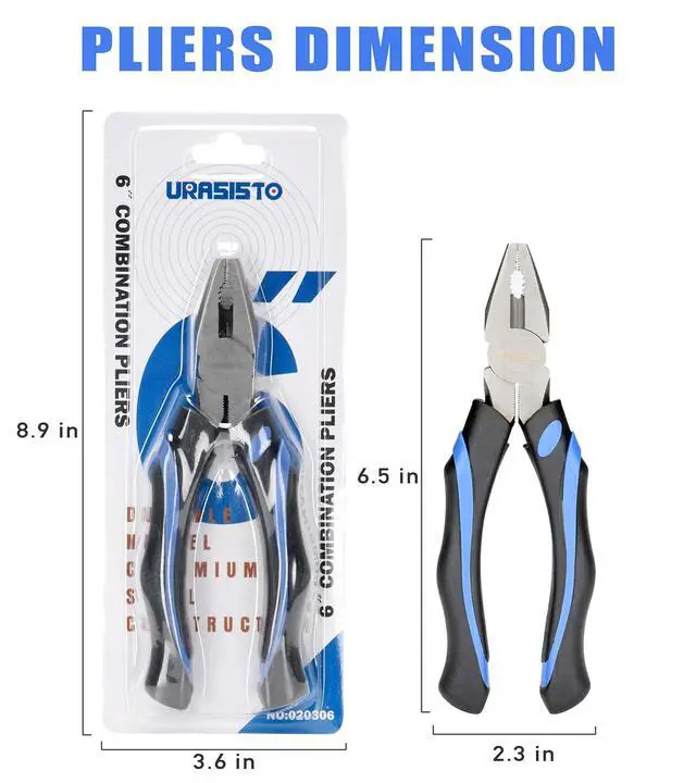 Alt view image 7 of 7 - 6-Inch Linesman Pliers with heavy Duty Nickel Chromium Steel Construction