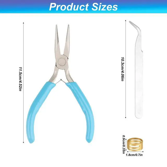 Alt view image 2 of 7 - Needle Nose Pliers, 1 Pack Mini Pliers for Jewelry Making | Jewelry Pliers Set includes Needle/Chain Nose Pliers for Jewelry Repair, Crafts, Wire Wrapping, Beading