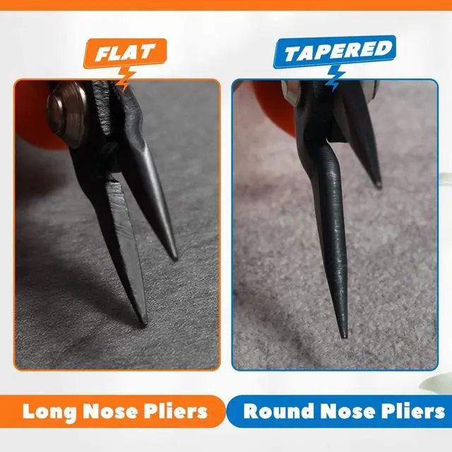 Alt view image 5 of 7 - 4-Inch Long Nose Pliers Tweezer Nose Specialty Pointed Nose Plier | 1mm Diameter Tip, Smooth Jaw, Micro Precision Needle Nose Chain Nose Pliers for Jewelry Making Wire Wrapping, Object Gripping
